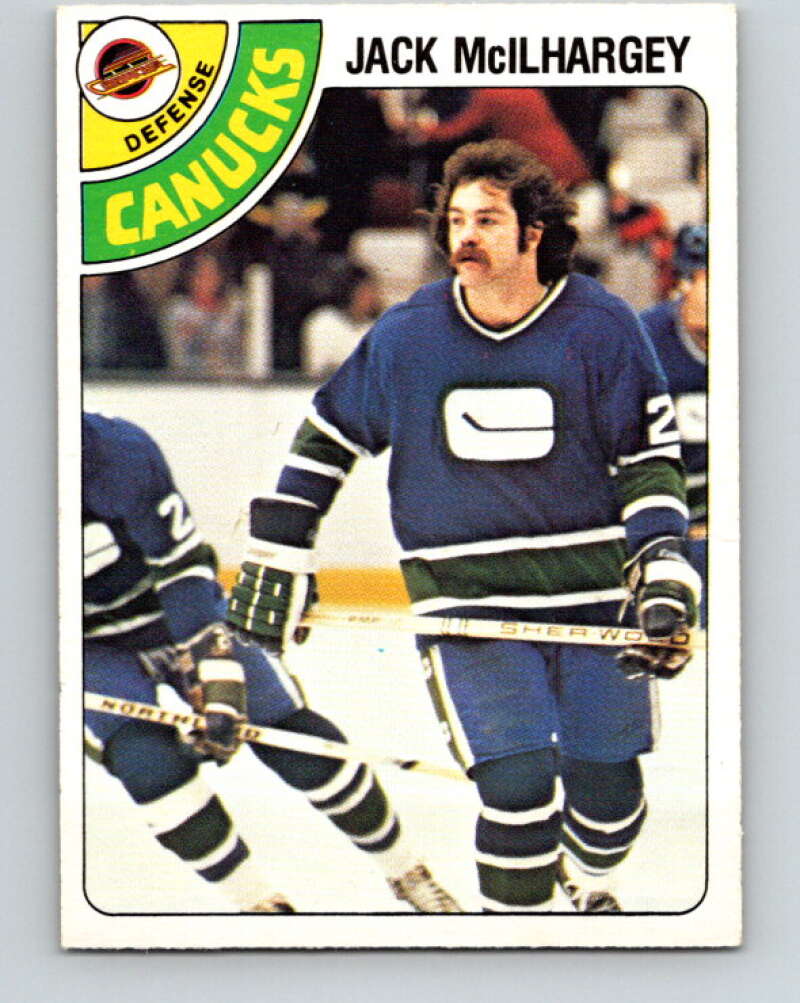1978-79 O-Pee-Chee #294 Jack McIlhargey RC Rookie Canucks  V25004