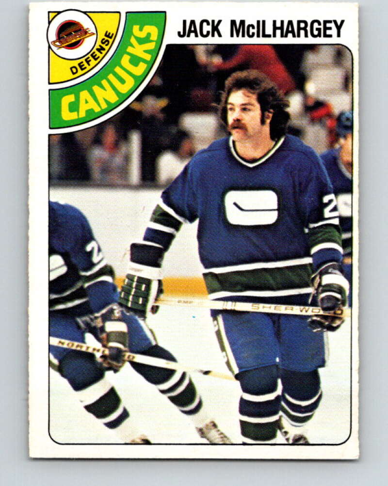 1978-79 O-Pee-Chee #294 Jack McIlhargey RC Rookie Canucks  V25005