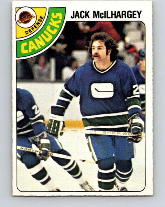 1978-79 O-Pee-Chee #294 Jack McIlhargey RC Rookie Canucks  V25006