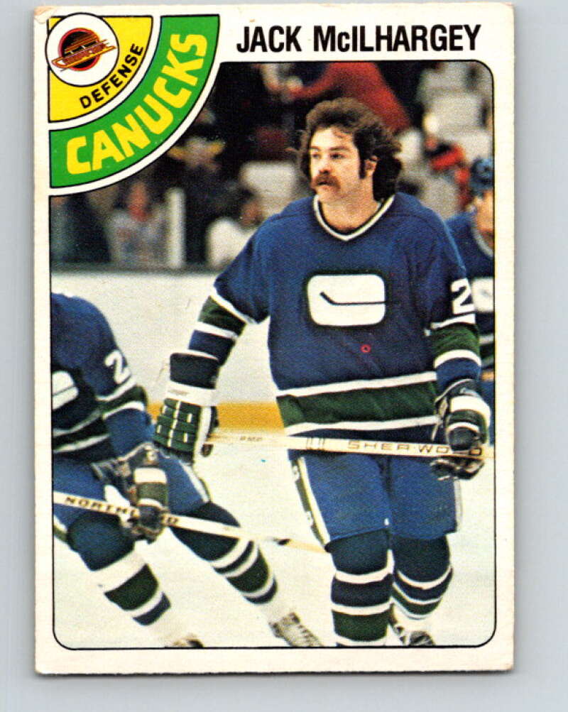 1978-79 O-Pee-Chee #294 Jack McIlhargey RC Rookie Canucks  V25007