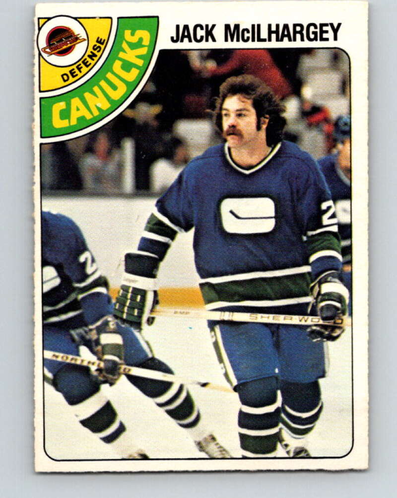 1978-79 O-Pee-Chee #294 Jack McIlhargey RC Rookie Canucks  V25008