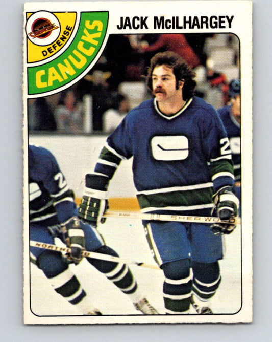 1978-79 O-Pee-Chee #294 Jack McIlhargey RC Rookie Canucks  V25008