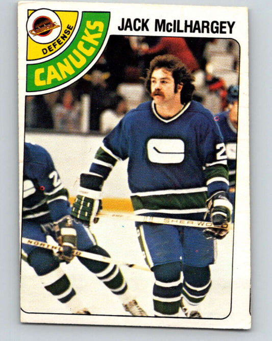 1978-79 O-Pee-Chee #294 Jack McIlhargey RC Rookie Canucks  V25009