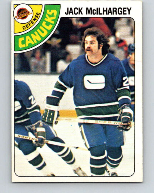1978-79 O-Pee-Chee #294 Jack McIlhargey RC Rookie Canucks  V25010