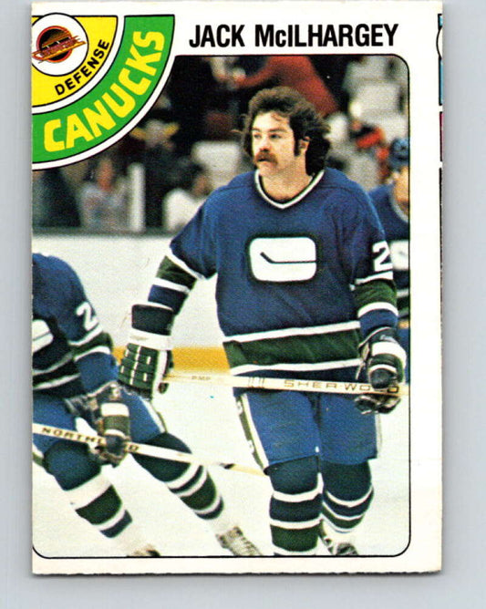 1978-79 O-Pee-Chee #294 Jack McIlhargey RC Rookie Canucks  V25011