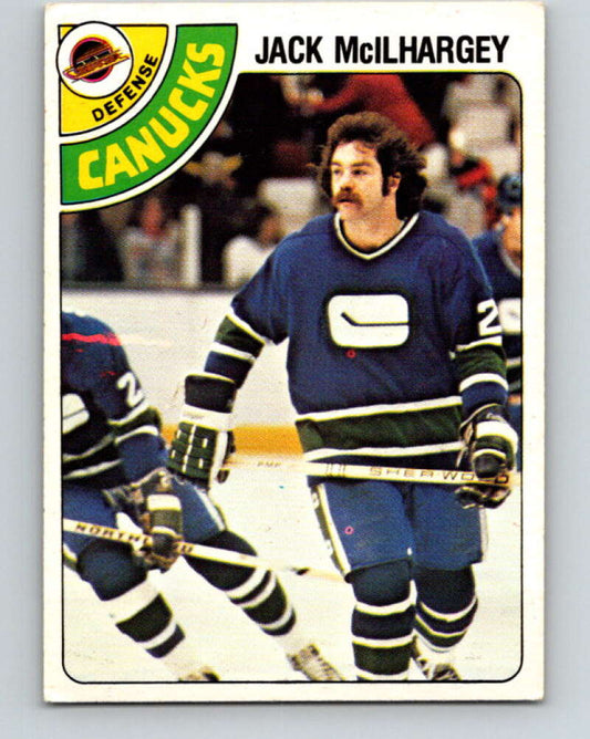 1978-79 O-Pee-Chee #294 Jack McIlhargey RC Rookie Canucks  V25013