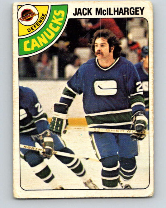 1978-79 O-Pee-Chee #294 Jack McIlhargey RC Rookie Canucks  V25014