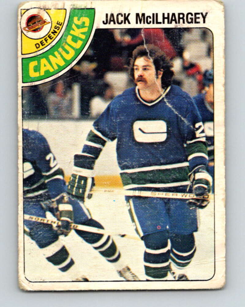 1978-79 O-Pee-Chee #294 Jack McIlhargey RC Rookie Canucks  V25015