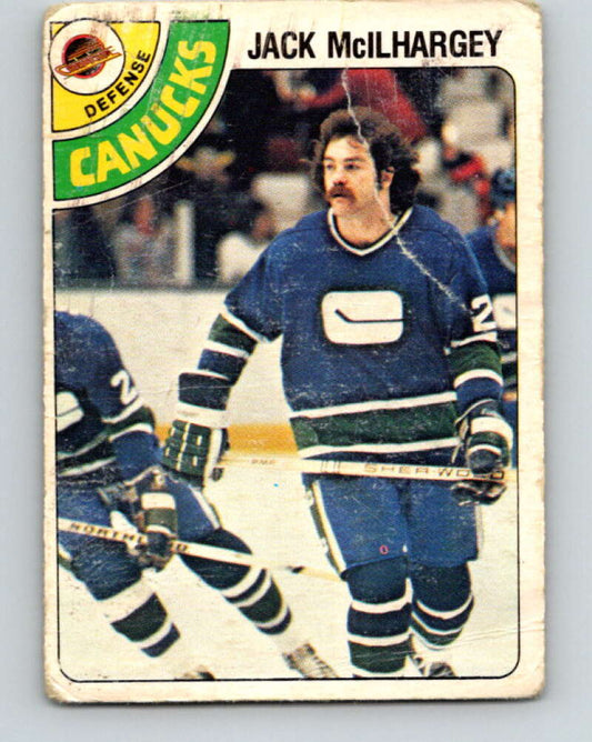 1978-79 O-Pee-Chee #294 Jack McIlhargey RC Rookie Canucks  V25015