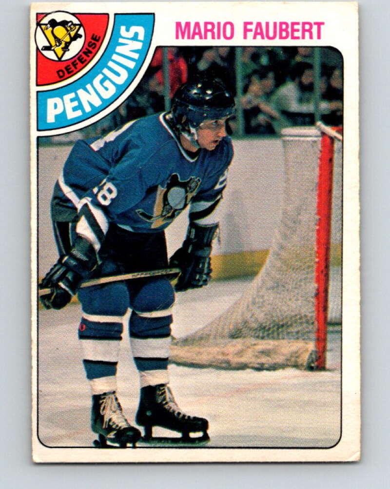 1978-79 O-Pee-Chee #296 Mario Faubert  RC Rookie Penguins  V25034