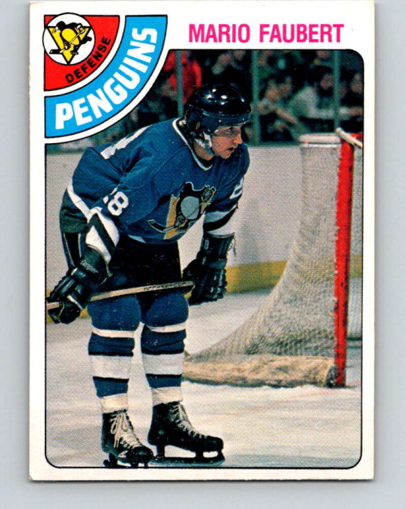 1978-79 O-Pee-Chee #296 Mario Faubert  RC Rookie Penguins  V25035