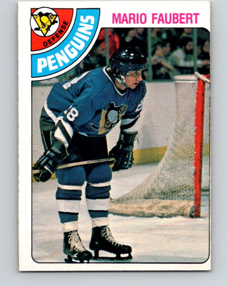 1978-79 O-Pee-Chee #296 Mario Faubert  RC Rookie Penguins  V25038