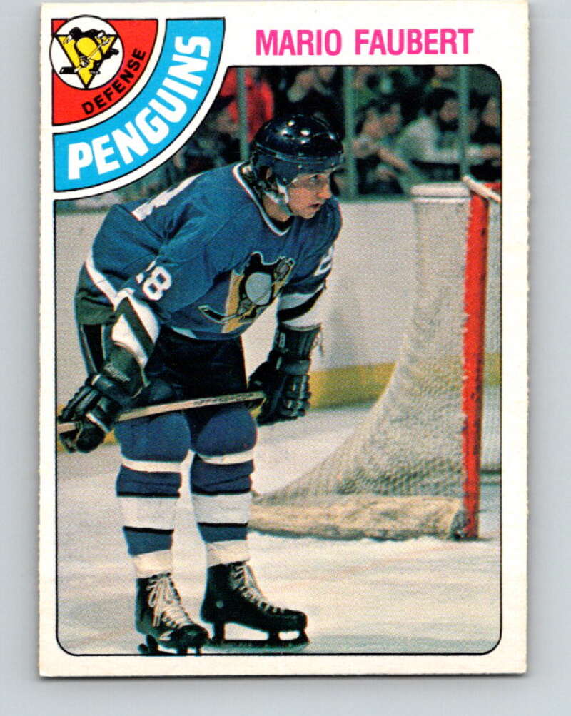1978-79 O-Pee-Chee #296 Mario Faubert  RC Rookie Penguins  V25039