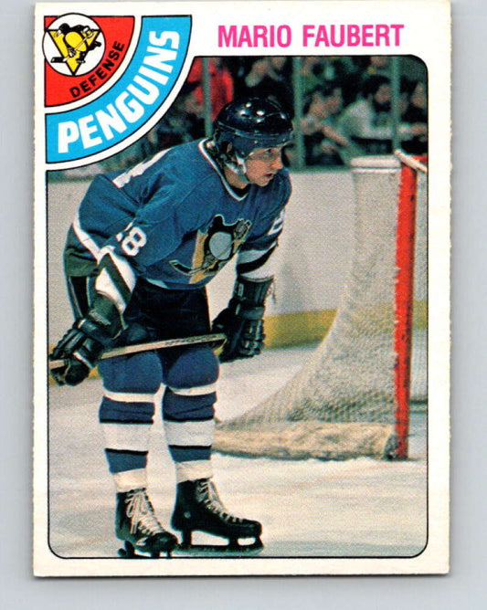1978-79 O-Pee-Chee #296 Mario Faubert  RC Rookie Penguins  V25039