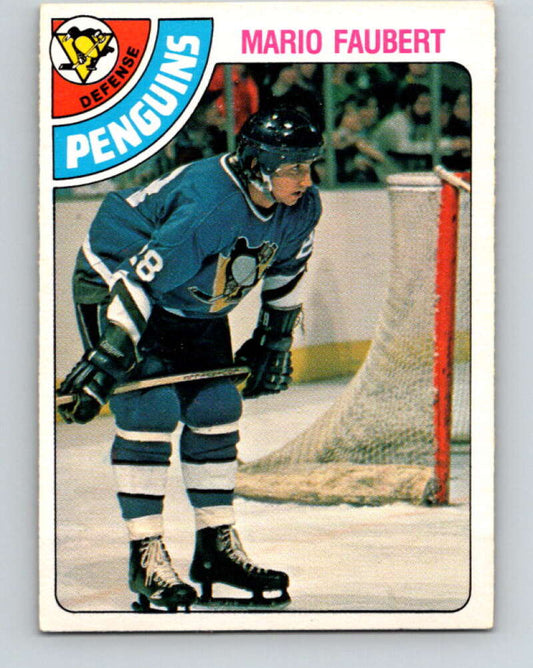 1978-79 O-Pee-Chee #296 Mario Faubert  RC Rookie Penguins  V25040