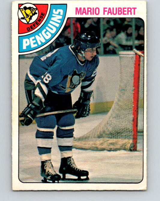 1978-79 O-Pee-Chee #296 Mario Faubert  RC Rookie Penguins  V25041