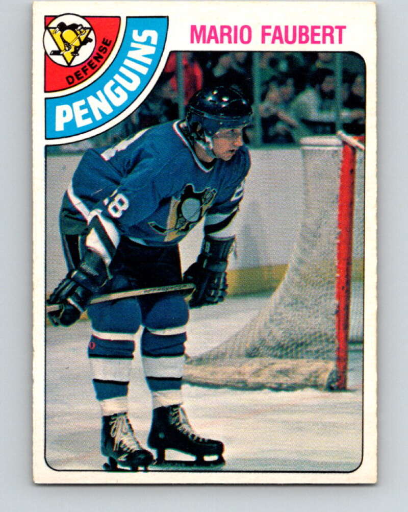 1978-79 O-Pee-Chee #296 Mario Faubert  RC Rookie Penguins  V25042