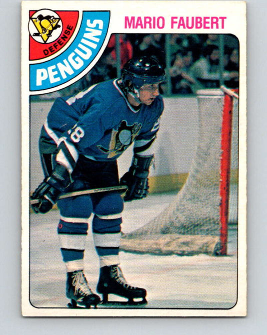 1978-79 O-Pee-Chee #296 Mario Faubert  RC Rookie Penguins  V25042