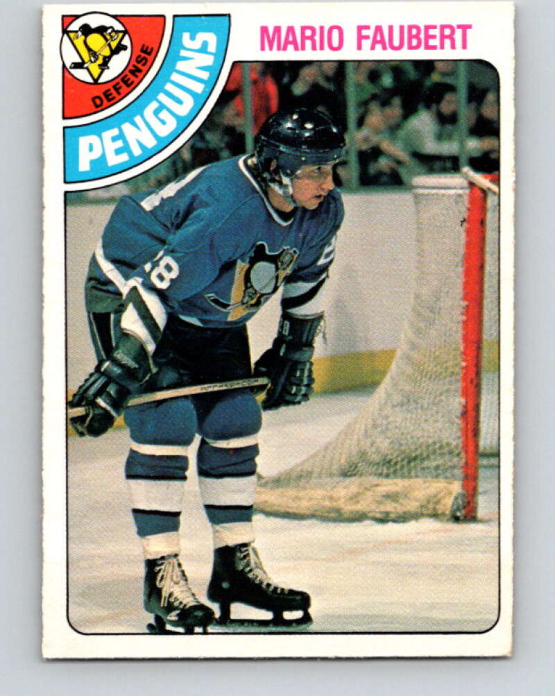 1978-79 O-Pee-Chee #296 Mario Faubert  RC Rookie Penguins  V25043
