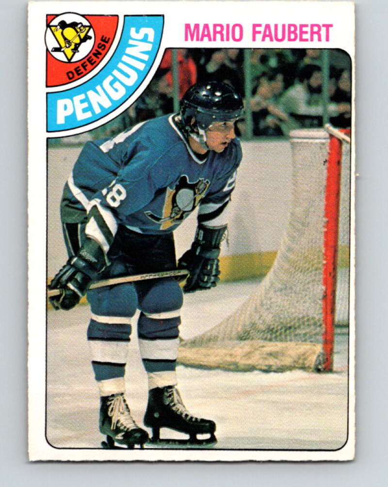 1978-79 O-Pee-Chee #296 Mario Faubert  RC Rookie Penguins  V25044