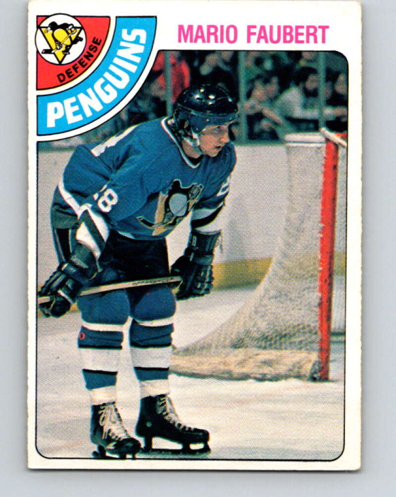 1978-79 O-Pee-Chee #296 Mario Faubert  RC Rookie Penguins  V25045