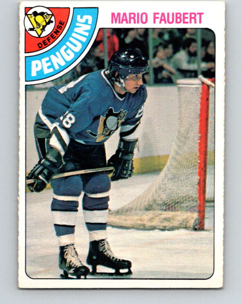 1978-79 O-Pee-Chee #296 Mario Faubert  RC Rookie Penguins  V25046