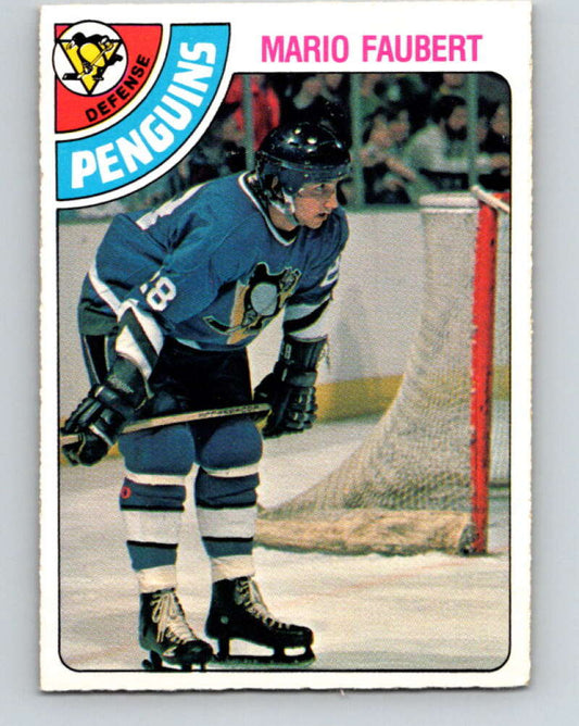 1978-79 O-Pee-Chee #296 Mario Faubert  RC Rookie Penguins  V25047