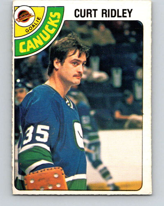 1978-79 O-Pee-Chee #302 Curt Ridley  Vancouver Canucks  V25101