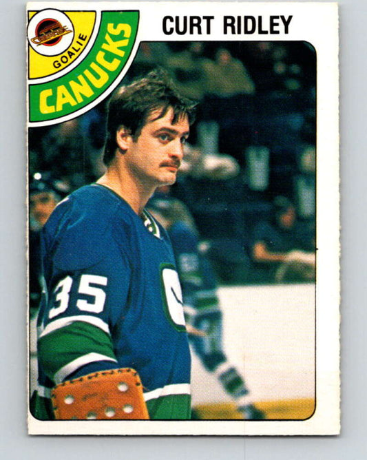 1978-79 O-Pee-Chee #302 Curt Ridley  Vancouver Canucks  V25102