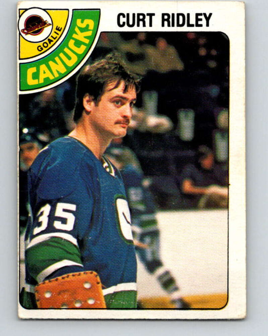1978-79 O-Pee-Chee #302 Curt Ridley  Vancouver Canucks  V25103