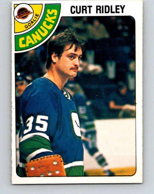 1978-79 O-Pee-Chee #302 Curt Ridley  Vancouver Canucks  V25106