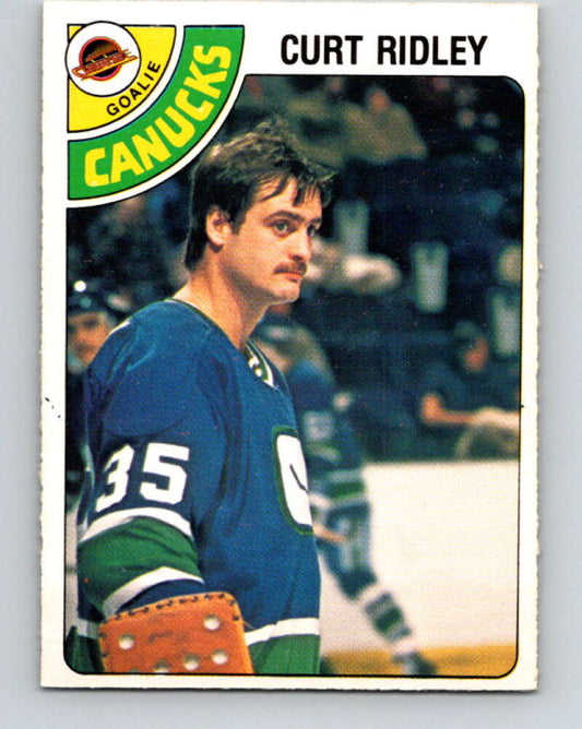 1978-79 O-Pee-Chee #302 Curt Ridley  Vancouver Canucks  V25107