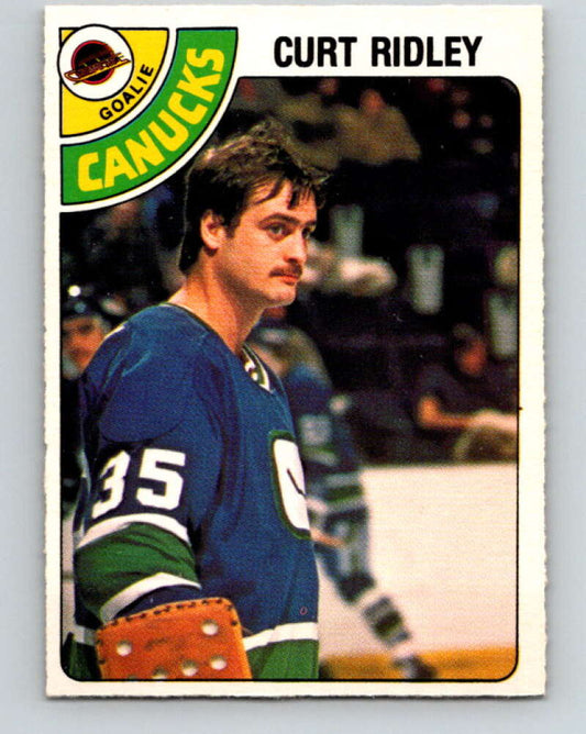 1978-79 O-Pee-Chee #302 Curt Ridley  Vancouver Canucks  V25108