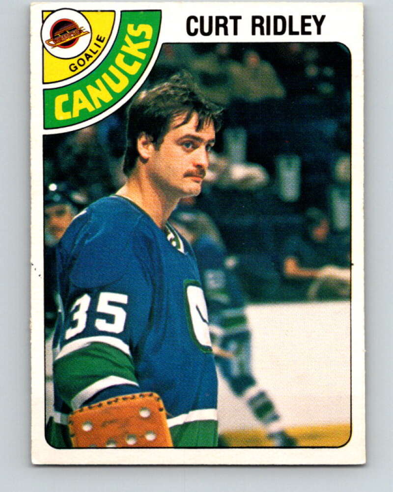 1978-79 O-Pee-Chee #302 Curt Ridley  Vancouver Canucks  V25110