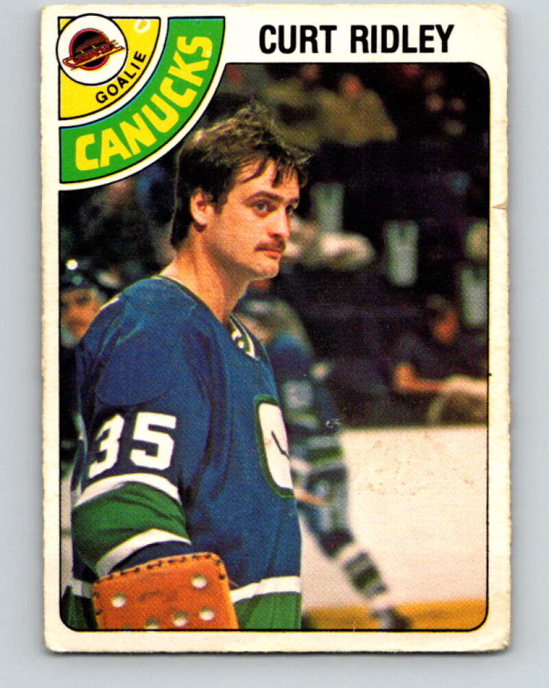 1978-79 O-Pee-Chee #302 Curt Ridley  Vancouver Canucks  V25111