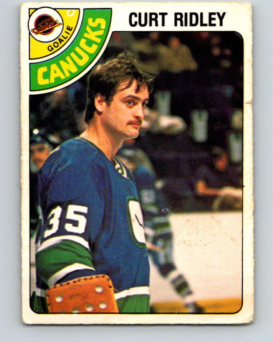1978-79 O-Pee-Chee #302 Curt Ridley  Vancouver Canucks  V25111