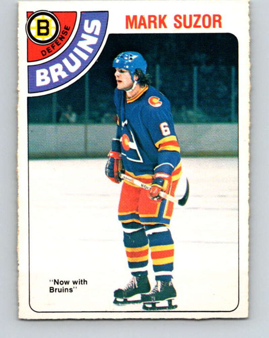 1978-79 O-Pee-Chee #307 Mark Suzor RC Rookie Bruins  V25191