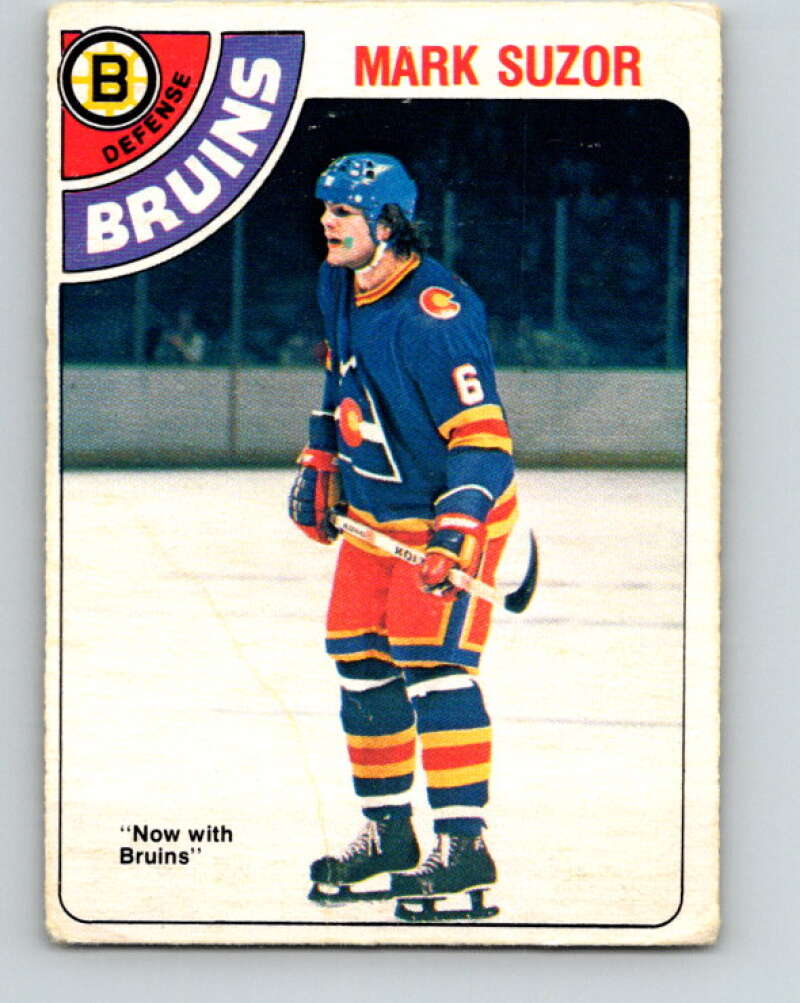 1978-79 O-Pee-Chee #307 Mark Suzor RC Rookie Bruins  V25194