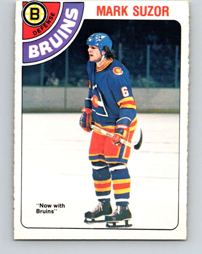 1978-79 O-Pee-Chee #307 Mark Suzor RC Rookie Bruins  V25195