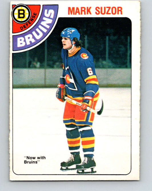1978-79 O-Pee-Chee #307 Mark Suzor RC Rookie Bruins  V25196