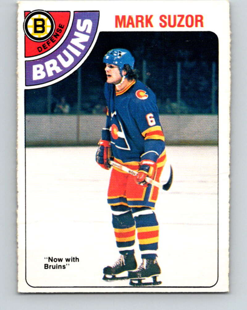 1978-79 O-Pee-Chee #307 Mark Suzor RC Rookie Bruins  V25197