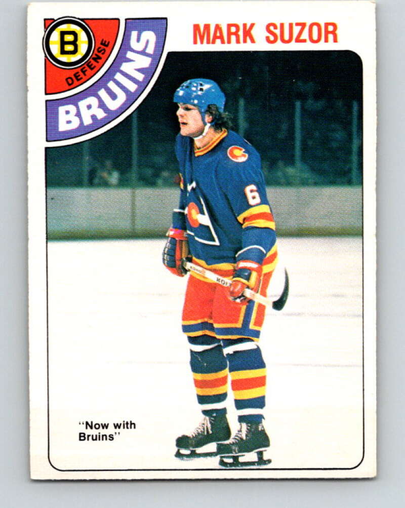 1978-79 O-Pee-Chee #307 Mark Suzor RC Rookie Bruins  V25198