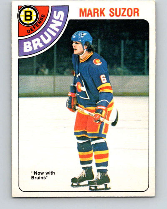 1978-79 O-Pee-Chee #307 Mark Suzor RC Rookie Bruins  V25199