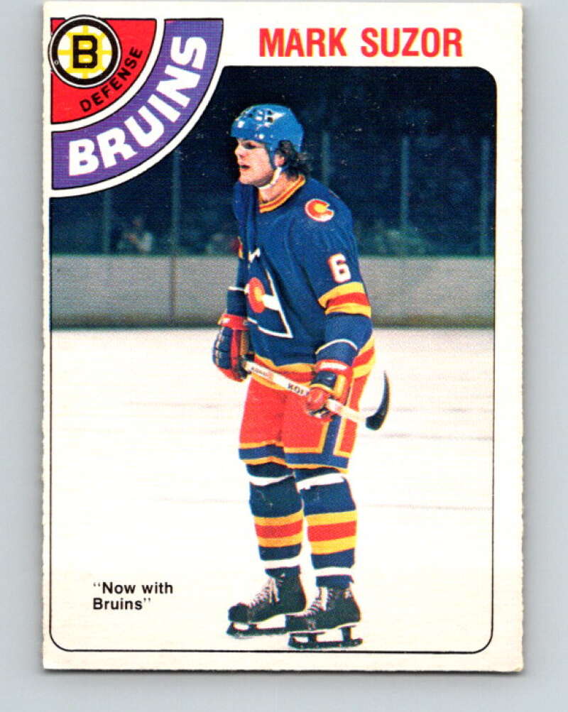 1978-79 O-Pee-Chee #307 Mark Suzor RC Rookie Bruins  V25203