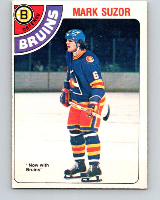1978-79 O-Pee-Chee #307 Mark Suzor RC Rookie Bruins  V25203