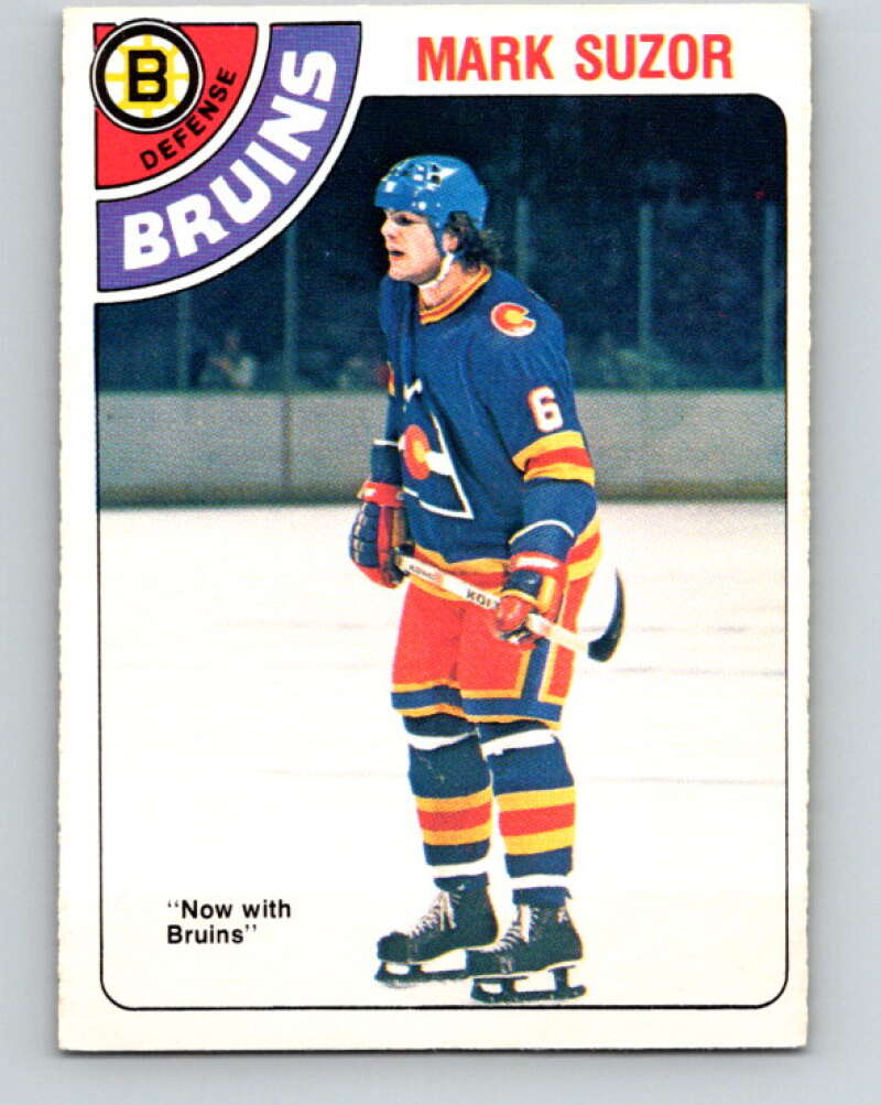1978-79 O-Pee-Chee #307 Mark Suzor RC Rookie Bruins  V25204