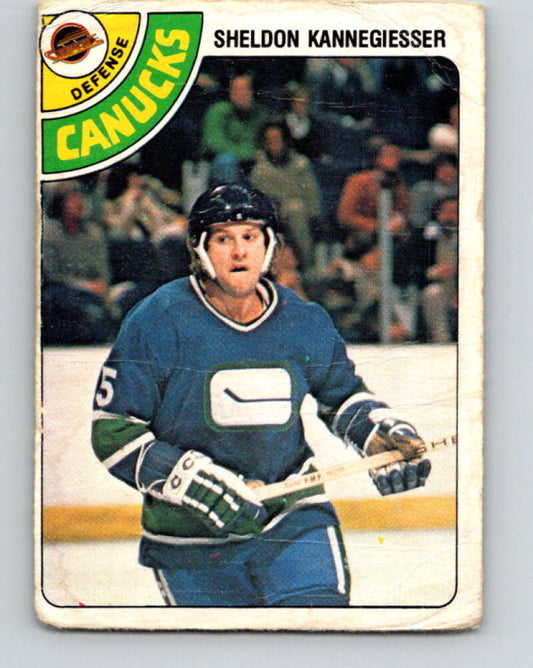 1978-79 O-Pee-Chee #310 Sheldon Kannegiesser Canucks  V25218