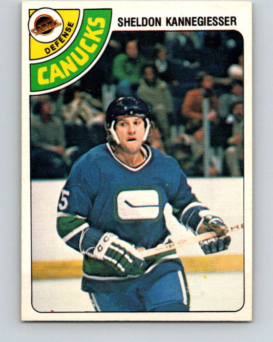 1978-79 O-Pee-Chee #310 Sheldon Kannegiesser Canucks  V25219