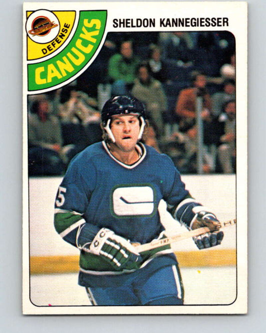 1978-79 O-Pee-Chee #310 Sheldon Kannegiesser Canucks  V25222