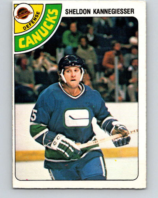 1978-79 O-Pee-Chee #310 Sheldon Kannegiesser Canucks  V25223